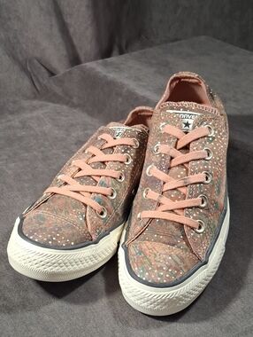 Converse Chuck Taylor All Star Mountain Landscape Copper Dots Sneakers VG- US 6